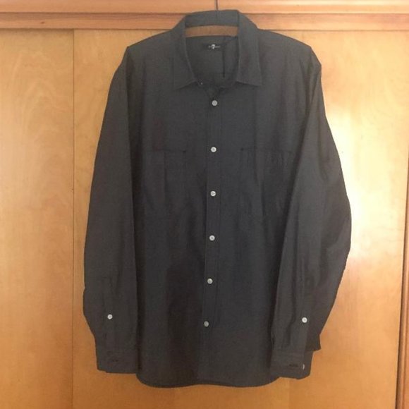 7 For All Mankind Chambray Shirt - Picture 2 of 7